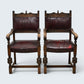 8 Old Charm Dining Chairs Studded Leather Upholstery Light Oak FREE UK Delivery*