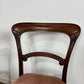Pair of Victorian Mahogany Side Chairs on Turned Legs