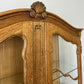 Bookcase Vintage French Louis XIV Style Oak Glazed Display Cabinet LOT 6490
