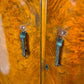 Vintage Art Deco Style Walnut Veneer Wardrobe