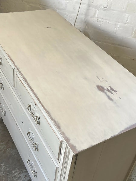 Chest of Drawers Beige Edwardian