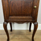 Bedside Table Vintage French Louis Style Oak Nightstand Carved Cabinet LOT 6314