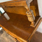 Vintage Honey Oak Carved Sideboardb