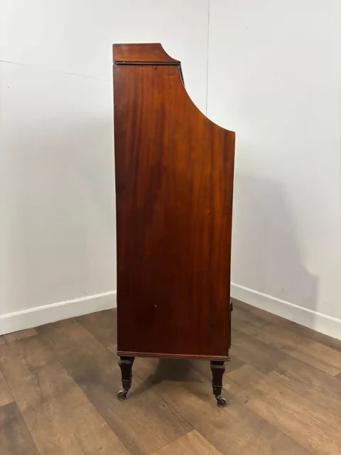 Edwardian Mahogany Open Music Cabinet / Bookcase