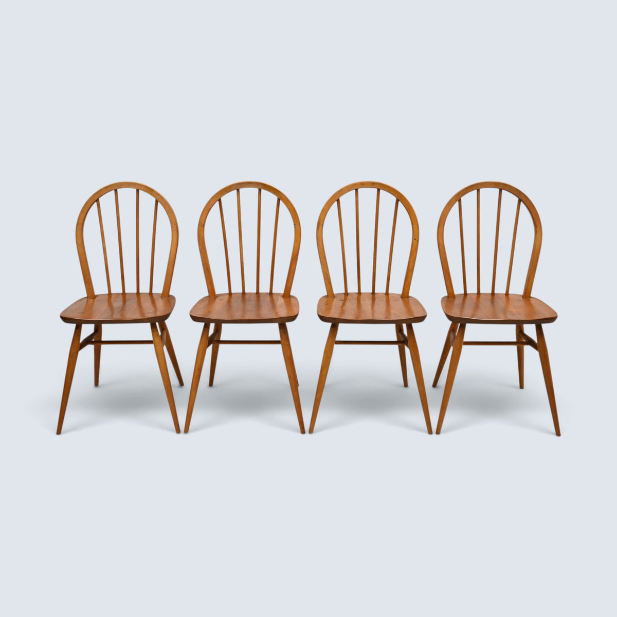 4 Ercol Windsor Kitchen Dining Chairs Light Finish Model 400 FREE UK Delivery*