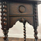 Vintage Oak Barley Twist Plant Stand
