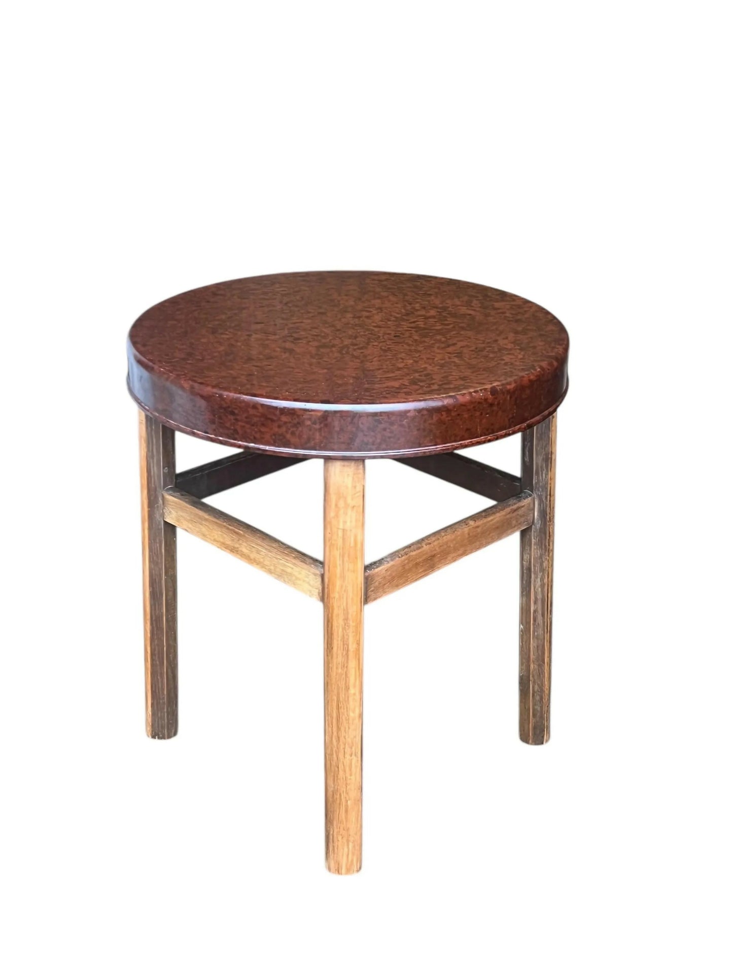 Art Deco Elm and Bakelite circular occasional table