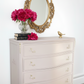Louis chest of drawers in pink