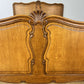 Bed Vintage French Louis XVI Oak Double Bed Frame Carved Headboard LOT 6373