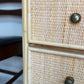 Mid century retro vintage chest of drawers wicker