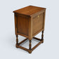 Old Charm Pedestal Cabinet/Side Table Linenfold Doors #1582 FREE UK Delivery*