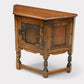 Old Charm Canted Table With Cupboard Finished In Tudor Brown* FREE UK Delivery. SBR10844/1908E