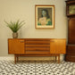 Vintage White and Newton Teak Mid Century Sideboard