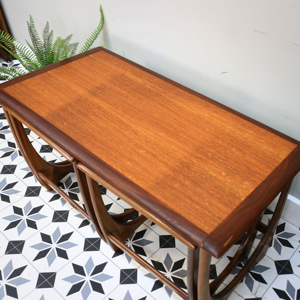 G Plan Fresco Nesting Coffee Tables in Teak and Afromosia Mid Century