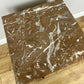 Pair of Bedside Tables Antique French Style Oak Marble Top Cabinets LOT 6218