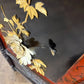 Heavily Carved Vintage Oriental Two Fold Screen