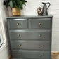 Tall Grey Chest of Drawers