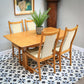 Ercol Windsor Large Extending Dining Table and Four Windsor Penn Chairs