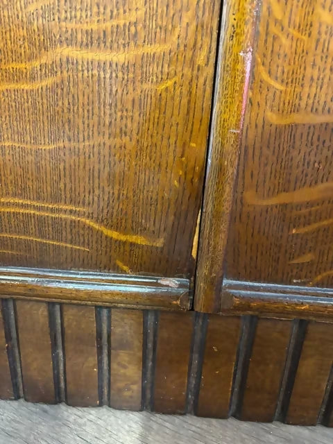 Vintage Art Deco Oak Double Wardrobe – W.H. Snout & Son, Shrewsbury