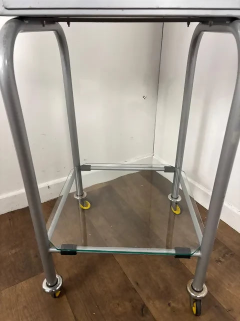 Vintage Clwyd Health Authority Medical Cabinet on Castors