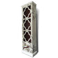 Vintage tall chinoiserie display acbinet with chinese blossom