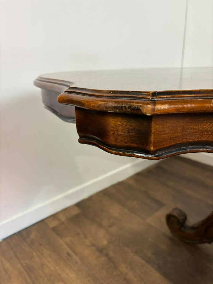 Italian Style Reproduction Walnut Dining Table