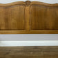 Bed Vintage French Louis Style Oak Double Bed Frame Carved Headboard LOT 6388