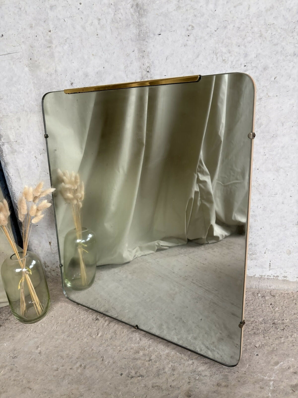 Vintage Mid Century Large Wall Hallway Overmantle Mirror Retro R1032