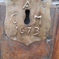 Large Oak Linen Fold Blanket Box / Chest Dated 1673