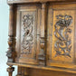19th Century French Renaissance Style Carved Oak Buffet Sideboard / Cabinet