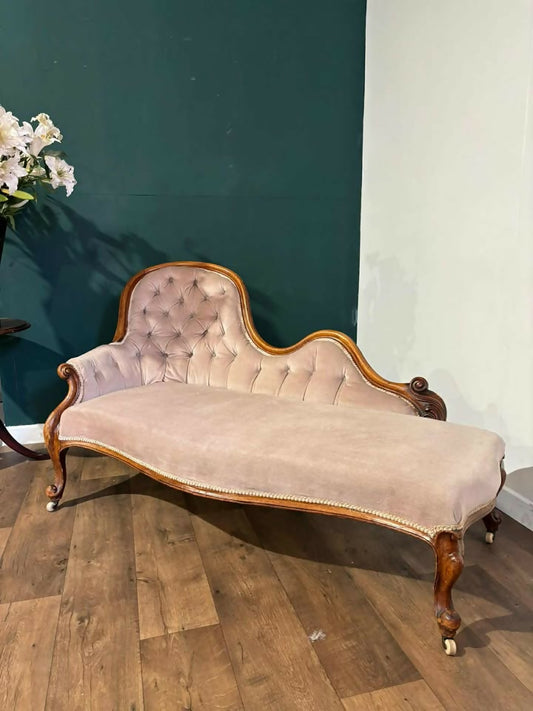 Victorian Mahogany Chaise Longue