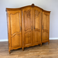 Wardrobe Vintage French Louis XVI Style Oak Four Door Carved Armoire LOT 6497