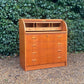 Mid Century Cylinder Top Bureau In Teak