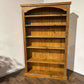 Large Contemporary Stripped Pine Open Bookcase