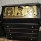 THE AFRICAN ASPECTS UPCYCLED - ONE-OFF FURNITURE ART - The Golden Dynasty Statement writing bureau