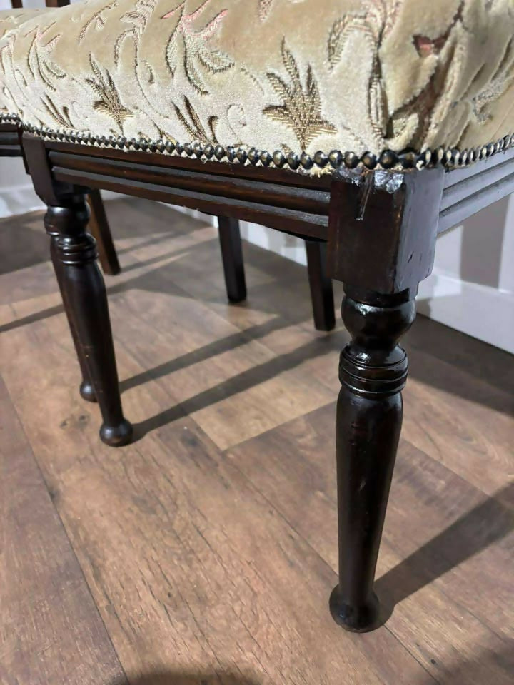 Set Of Four Edwardian High Back Dining Chairs