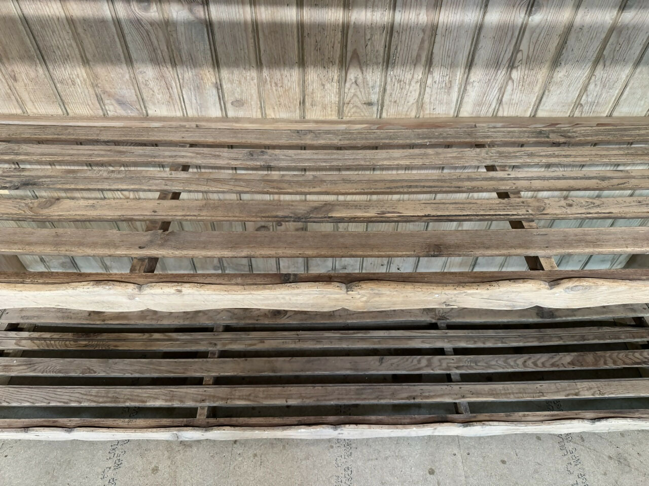 French 19th Century Pine Bakers Rack