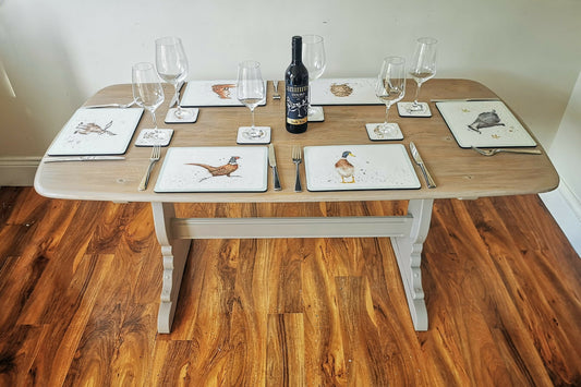 An Original Paint Washed and Waxed Ercol Dining Table