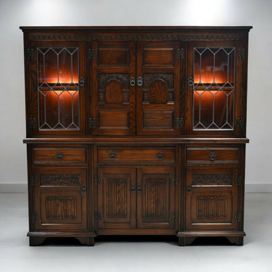 Old Charm Exeter Buffet Sideboard Model #2328 Tudor Brown FREE UK Delivery*