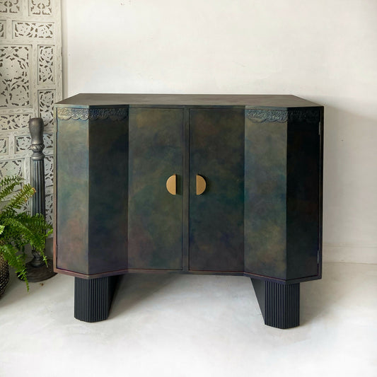 Black Vintage Sideboard / Drinks Cabinet