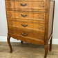 Chest of Drawers Vintage French Louis Oak 4 Drawers Carved Cabinet LOT 6299