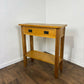 Modern Solid Oak Tall Console Table