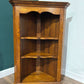 Oak Open Corner Wall Cabinetc