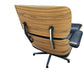 Mid century 1970’s Italian Eames style lounge chair and Ottoman by Cofemo