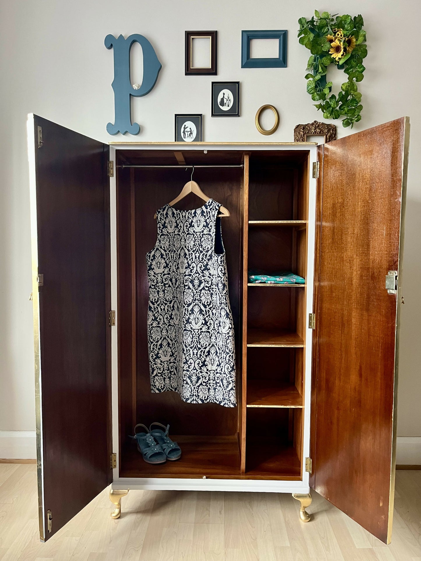 Vintage Wardrobe Armoire Restored, Upcycled