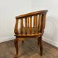 Antique Style Hardwood Bergère Chair with Cane Seat & Cabriole Legs