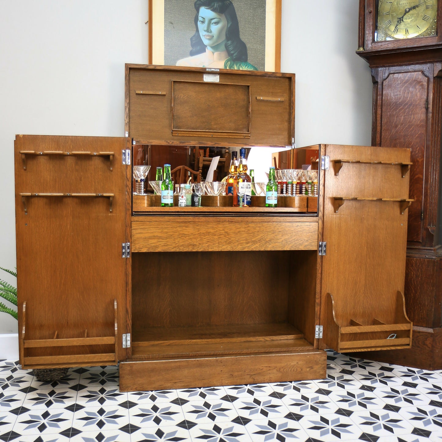 Oak Cocktail Cabinet Drinks Cabinet 1930s