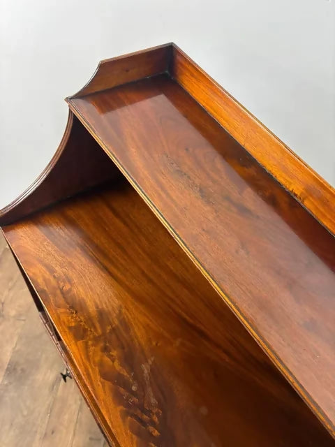 Edwardian Mahogany Open Music Cabinet / Bookcase