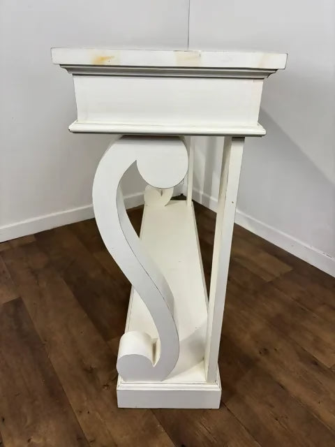 Large Modern White Console Table