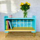 Blue Sideboard Cabinet, Bookshelf, Drinks Display Cabinet